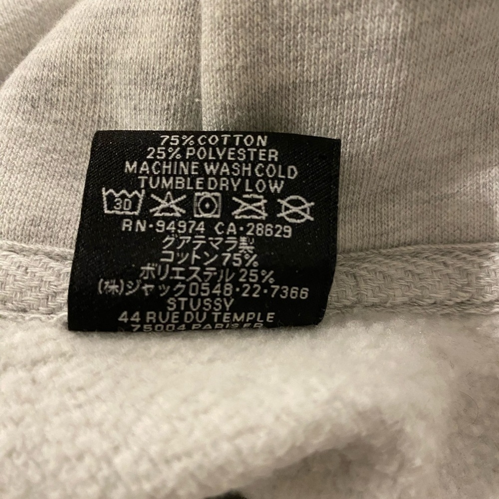 Stussy - Basic Stussy Embroidered Hoodie - Size Large - Picture 9 of 15